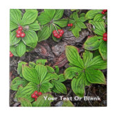 Bunchbeere mit Beeren Fliese (Vorderseite)