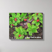 Bunchbeere mit Beeren Leinwanddruck (Vorderseite)