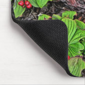 Bunchbeere mit Beeren Mousepad (Ecke)