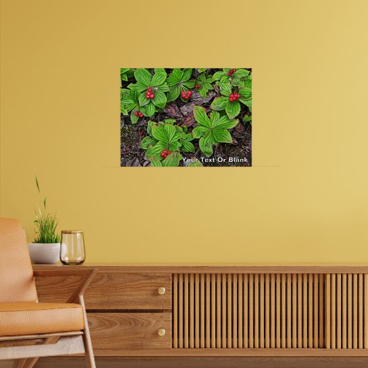 Bunchbeere mit Beeren Poster (Wohnzimmer 2)