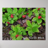 Bunchbeere mit Beeren Poster (Vorne)