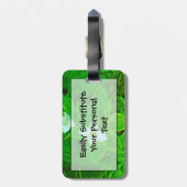 Bunchberry White Wildblume Abstrakt Gepäckanhänger (Rückseite vertikal)