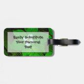 Bunchberry White Wildblume Gepäckanhänger (Rückseite horizontal)