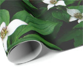 Bunchberry Wildblume Design Geschenkpapier (Rolleneckpunkt)
