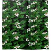 Bunchberry-Wildblume Duschvorhang (Vorderseite)