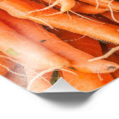 Bunchen aus Bright Orange und Grünkarotten Fotodruck (Ecke)