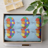 Bunchen aus Rainbow-farbenem Balloons-Gewebepapier Seidenpapier (Geschenk)