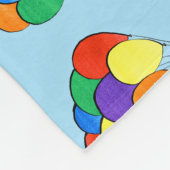 Bunchen aus Regenbogenfarben Fleecedecke (Ecke)