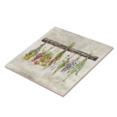 Bunches of Dried Rustic Wildflowers  Fliese (Seite)