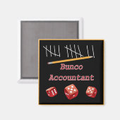 Bunco Accountant Magnet (Vorderseite/Rückseite)