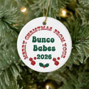 Bunco-Babe-Jahresbaumschmuck Keramik Ornament