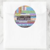 Bunco Babe Runder Aufkleber (Tasche)