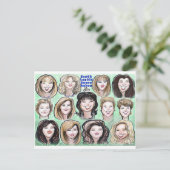 Bunco Babes Postkarte (Stehend Vorderseite)