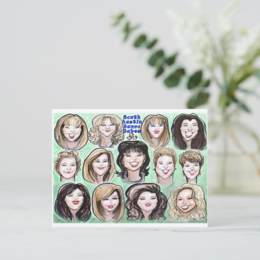 Bunco Babes Postkarte (Stehend Vorderseite)