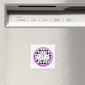 Bunco Babes Roll with it - Lila Magnet (In Situ (Geschirrspüler))