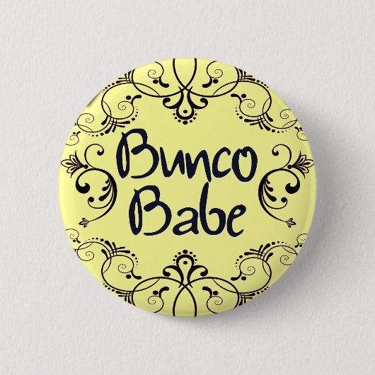 Bunco Baby mit Wirbels-Knopf Button (Vorderseite)