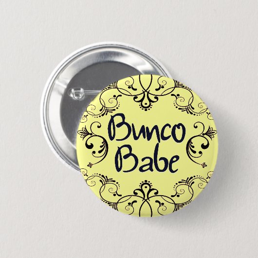 Bunco Baby mit Wirbels-Knopf Button (Vorne & Hinten)