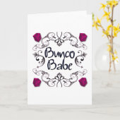 Bunco Baby mit Wirbels-Knopf Karte (Gelbe Blume)