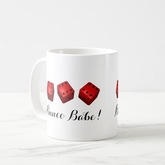 Bunco Baby oder Ihre Namenswürfel Kaffeetasse (Vorderseite Links)