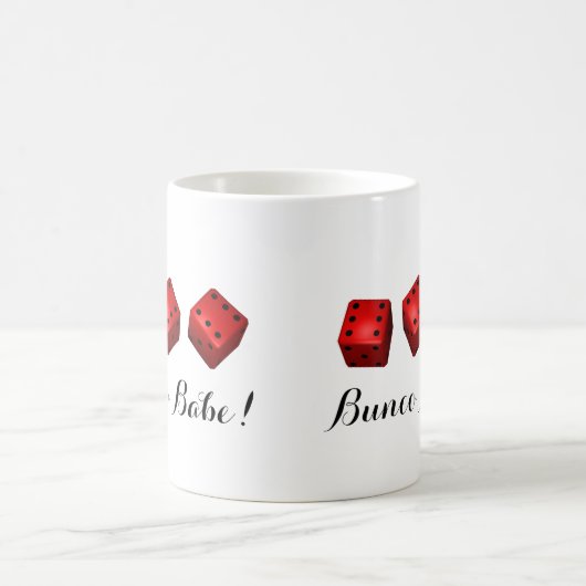 Bunco Baby oder Ihre Namenswürfel Kaffeetasse (Mittel)