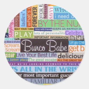 Bunco Baby Runder Aufkleber