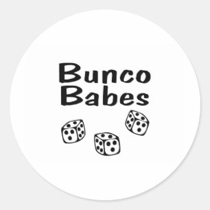 Bunco Babys Runder Aufkleber