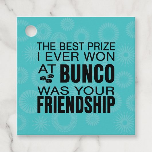 Bunco Best Prize Friendship Dice Geschenkanhänger (Vorderseite)
