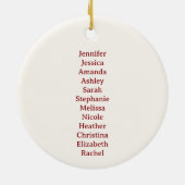 Bunco-Beste Freundinnen Keramik Ornament (Hinten)