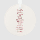 Bunco-Besten Ornament (Rückseite)