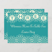 Bunco-Blume-Tafelkarte Nr. 3 Postkarte (Vorne/Hinten)