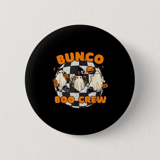 Bunco Boo Crew Bunco Halloween Dice  Button (Vorderseite)
