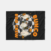 Bunco Boo Crew Bunco Halloween Dice  Fleecedecke (Vorderseite (Horizontal))