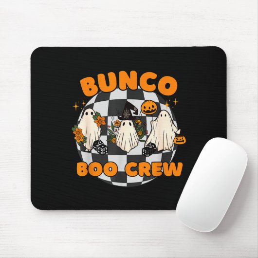 Bunco Boo Crew Bunco Halloween Dice  Mousepad (Mit Mouse)