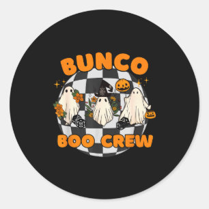 Bunco Boo Crew Bunco Halloween Würfel Runder Aufkleber