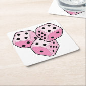 Bunco Brustkrebs Rechteckiger Pappuntersetzer (angewinkelt)