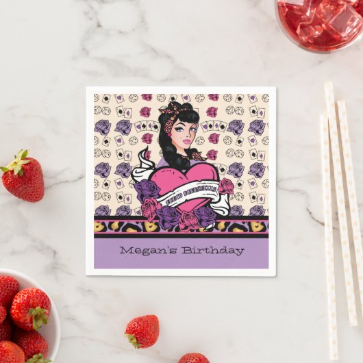 Bunco, Button-up Serviette (Beispiel)