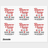 Bunco Champ Quadratischer Aufkleber (Blatt)