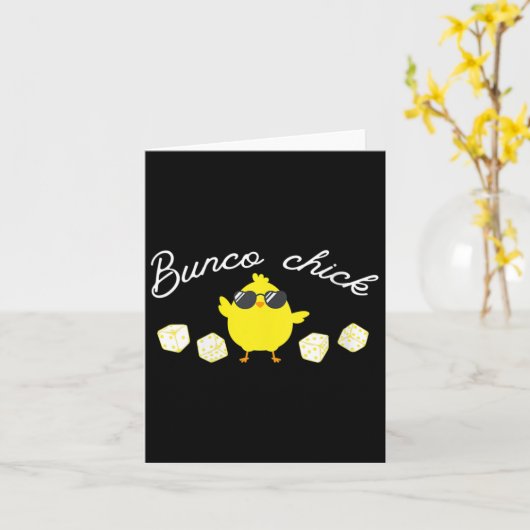 Bunco Chick Oaster Spring Bunco Dice Karte (Gelbe Blume)