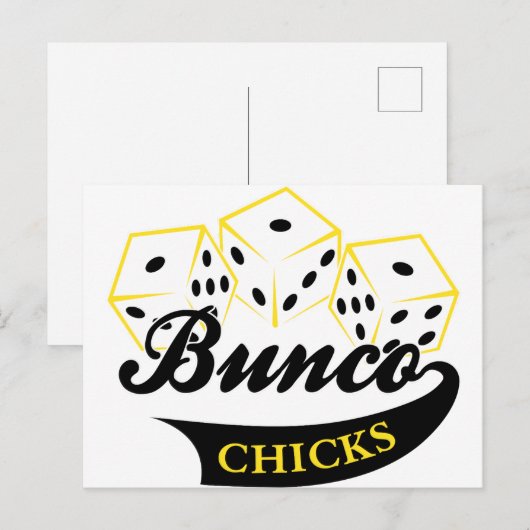 Bunco Chicks Postkarte (Vorne/Hinten)