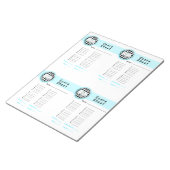 Bunco Chicks Roll mit der Score Card Blau - 160 Notizblock (angewinkelt)