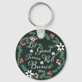 Bunco Christmas Holiday Dice Blume Schlüsselanhänger (Vorderseite)