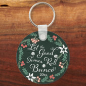 Bunco Christmas Holiday Dice Blume Schlüsselanhänger (Vorderseite)