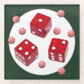 Bunco Christmas Keramik Ornament Glass Untersetzer (Vorderseite)