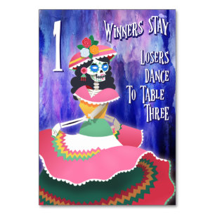 Bunco Day of the Dead October Halloween 1 Tischnummer
