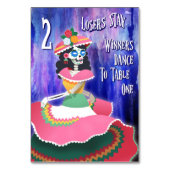 Bunco Day of the Dead October Halloween, Tabelle 2 Tischnummer (Rückseite)