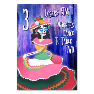 Bunco Day of the Dead October Halloween, Tabelle 3 Tischnummer