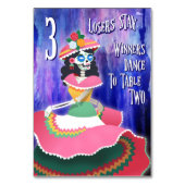 Bunco Day of the Dead October Halloween, Tabelle 3 Tischnummer (Rückseite)