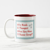 Bunco, der einen Therapeuten braucht Zweifarbige Tasse (Links)