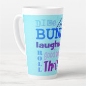 Bunco Dice Friendship Typografy Fun Milchtasse (Linke Ecke)