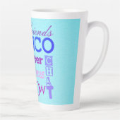 Bunco Dice Friendship Typografy Fun Milchtasse (Rechts)